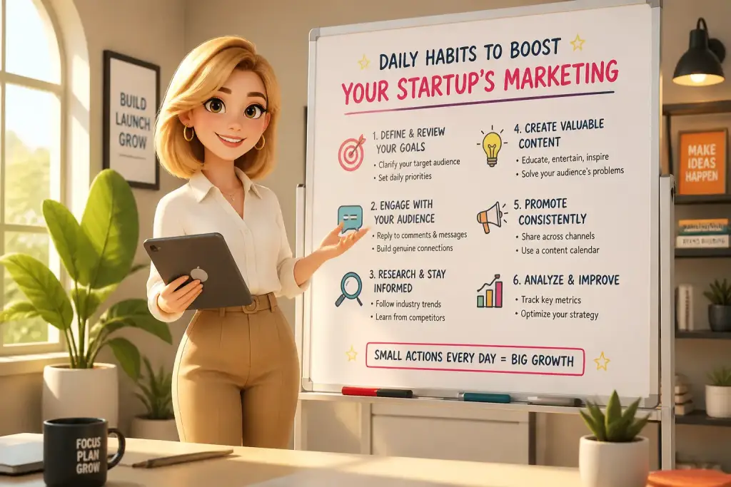 Daily Habits to Boost Your Startup's Marketing