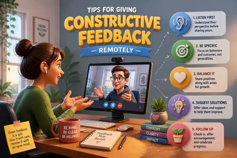 Tips for Giving Constructive Feedback Remotely