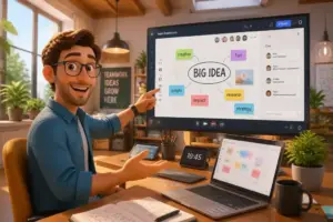 Using Online Tools for Team Brainstorming